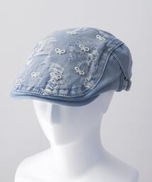 WEGO/ビーズリボンデニムハンチング