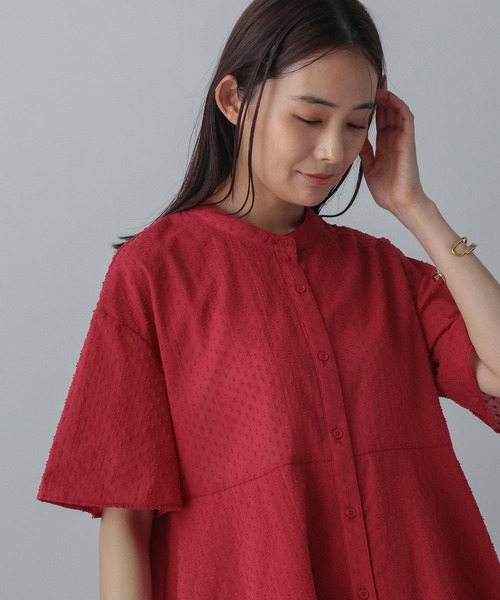 GLOBAL WORK（グローバルワーク）の「MATINEE LINE/ドットティアードシャツ/495656（シャツ/ブラウス・レディース・ブラック/オフホワイト/レッド・MEDIUM/LARGE）」の20枚目の写真