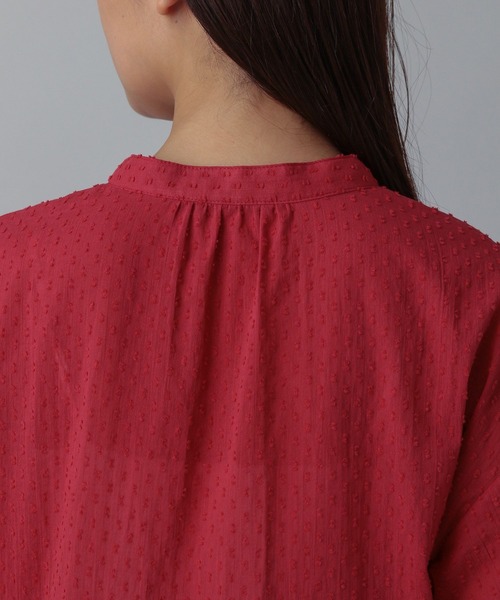 GLOBAL WORK（グローバルワーク）の「MATINEE LINE/ドットティアードシャツ/495656（シャツ/ブラウス・レディース・ブラック/オフホワイト/レッド・MEDIUM/LARGE）」の14枚目の写真