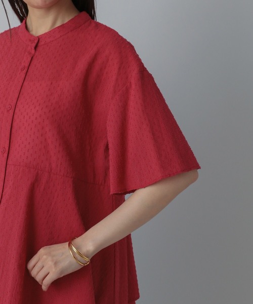 GLOBAL WORK（グローバルワーク）の「MATINEE LINE/ドットティアードシャツ/495656（シャツ/ブラウス・レディース・ブラック/オフホワイト/レッド・MEDIUM/LARGE）」の13枚目の写真