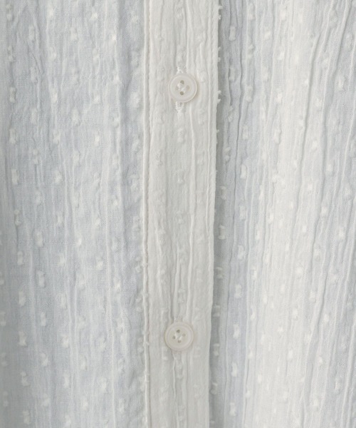 GLOBAL WORK（グローバルワーク）の「MATINEE LINE/ドットティアードシャツ/495656（シャツ/ブラウス・レディース・ブラック/オフホワイト/レッド・MEDIUM/LARGE）」の11枚目の写真