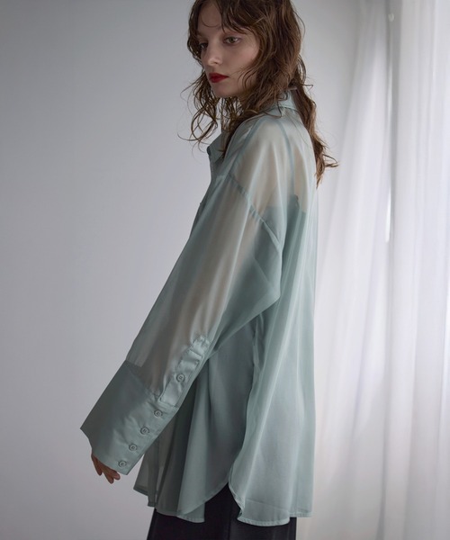 ミエリインヴァリアント Organdy Gloss Over Shirt セール】Organdy Gloss Over Shirt（シャツ/ブラウス）｜MIELI