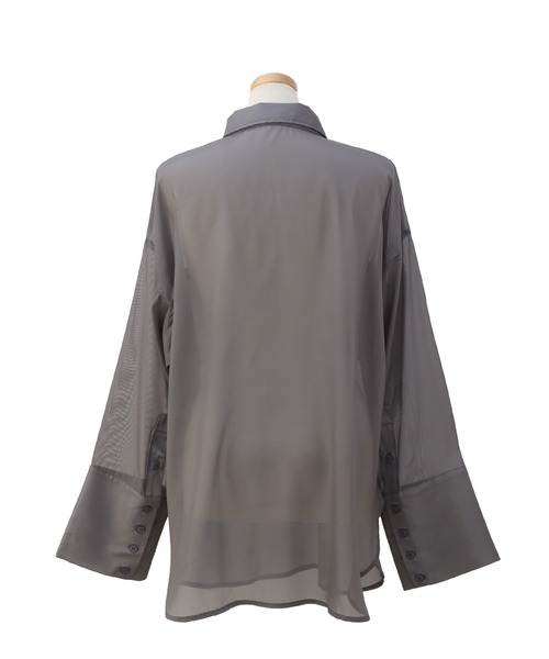 ミエリインヴァリアント Organdy Gloss Over Shirt セール】Organdy Gloss Over Shirt（シャツ/ブラウス）｜MIELI