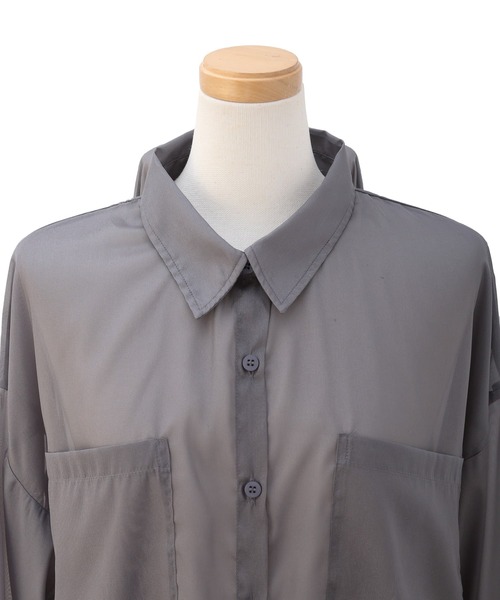 セール】Organdy Gloss Over Shirt（シャツ/ブラウス）｜MIELI