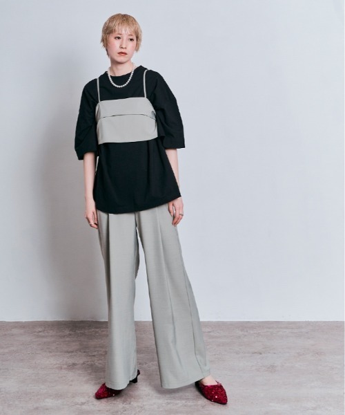 W:Huku（フーク）の「コスモ バックプリント ビッグ Tシャツ（Tシャツ/カットソー・レディース・オフホワイト/ブラック・FREE）」の20枚目の写真