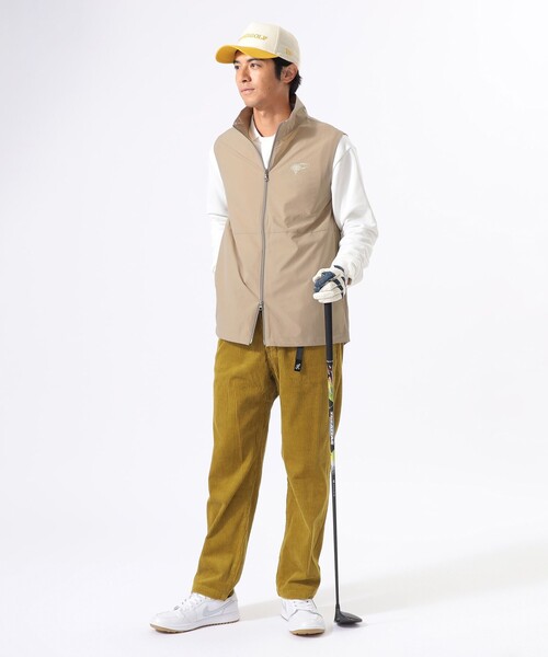 BEAMS GOLF（ビームスゴルフ）の「ORANGE LABEL / フルジップ スタンドカラー ベスト（ベスト・メンズ・ネイビー/ベージュ/その他・MEDIUM/LARGE/SMALL/X-LARGE）」の4枚目の写真