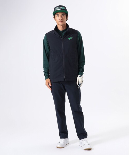 BEAMS GOLF（ビームスゴルフ）の「ORANGE LABEL / フルジップ スタンドカラー ベスト（ベスト・メンズ・ネイビー/ベージュ/その他・MEDIUM/LARGE/SMALL/X-LARGE）」の8枚目の写真