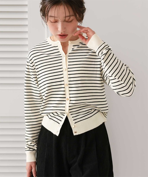 titivate(ティティベイト)の「なめらか手触りカシミヤタッチニットカーディガン(カーディガン/ボレロ・レディース・ネイビー/チャコール/キャメル/レッド/ホワイト系その他/アイボリー/ブラック・S/M/L)」の1枚目の写真
