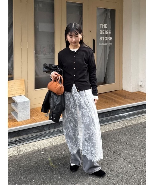 titivate(ティティベイト)の「なめらか手触りカシミヤタッチニットカーディガン(カーディガン/ボレロ・レディース・ネイビー/チャコール/キャメル/レッド/ホワイト系その他/アイボリー/ブラック・S/M/L)」の14枚目の写真