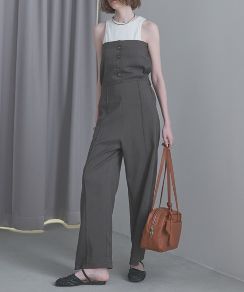 Aunt Marie's（アントマリーズ）の「ベアオールインワン（つなぎ/オールインワン・レディース・グレー/ブラウン・MT/FREE）」の13枚目の写真