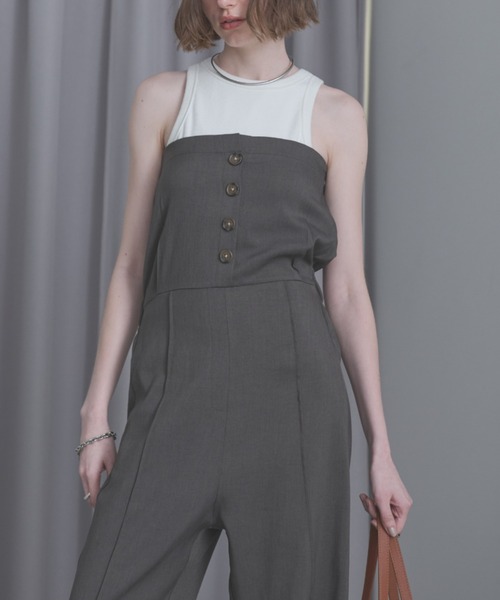 Aunt Marie's（アントマリーズ）の「ベアオールインワン（つなぎ/オールインワン・レディース・グレー/ブラウン・MT/FREE）」の14枚目の写真