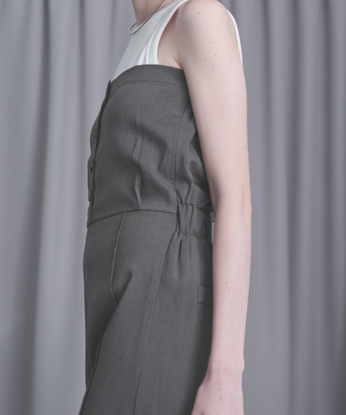 Aunt Marie's（アントマリーズ）の「ベアオールインワン（つなぎ/オールインワン・レディース・グレー/ブラウン・MT/FREE）」の15枚目の写真