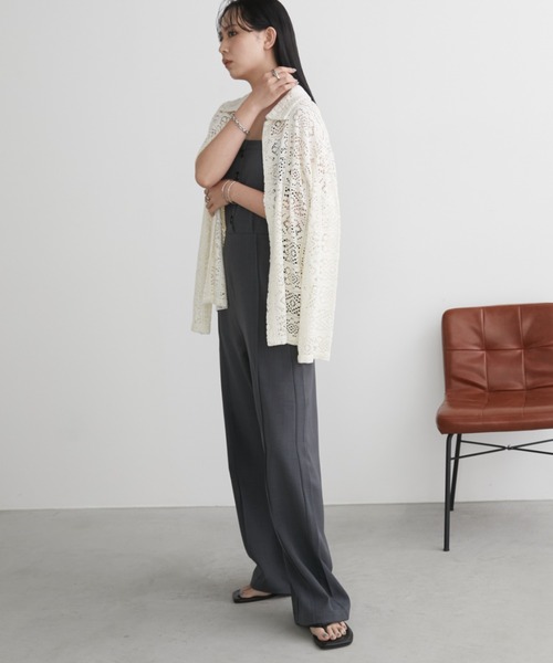 Aunt Marie's（アントマリーズ）の「ベアオールインワン（つなぎ/オールインワン・レディース・グレー/ブラウン・MT/FREE）」の7枚目の写真