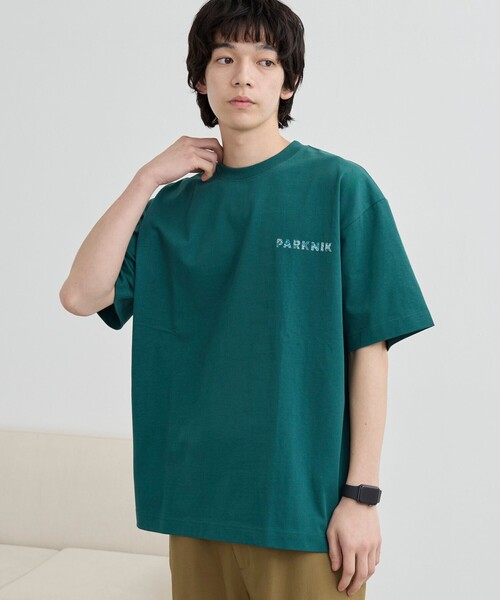 coen（コーエン）の「＜Parknik＞ロゴプリントTシャツ（Tシャツ/カットソー・メンズ・ダークグリーン/ホワイト/ダークブラウン・M/L/XL）」の3枚目の写真