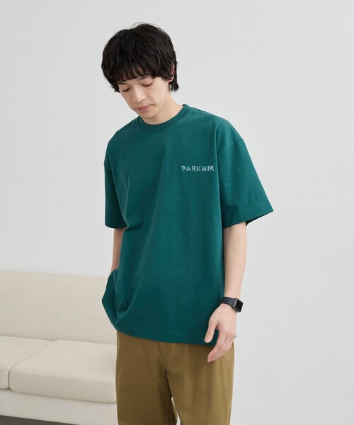 coen（コーエン）の「＜Parknik＞ロゴプリントTシャツ（Tシャツ/カットソー・メンズ・ダークグリーン/ホワイト/ダークブラウン・M/L/XL）」の9枚目の写真