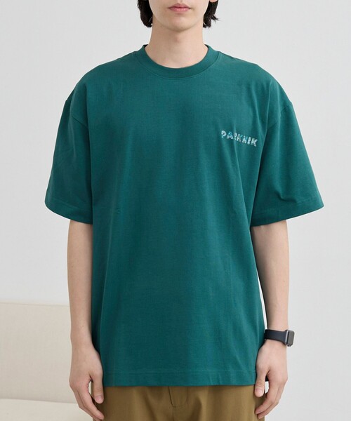 coen（コーエン）の「＜Parknik＞ロゴプリントTシャツ（Tシャツ/カットソー・メンズ・ダークグリーン/ホワイト/ダークブラウン・M/L/XL）」の14枚目の写真