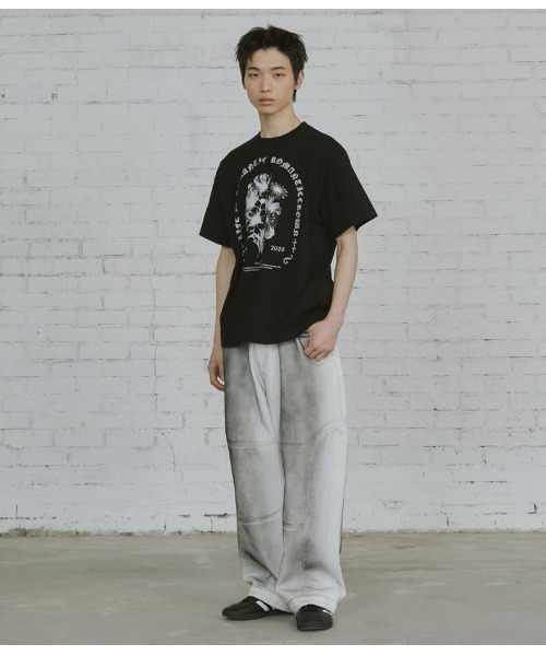 tシャツ A'GEM/9 × .kom 「ROMANTIC CROWN/ロマンティック クラウン」NEO GOTHIC CROSS L/S /ネオゴシ A'GEM/9 × .kom 『ROMANTIC CROWN/ロマンティック クラウン』NEO