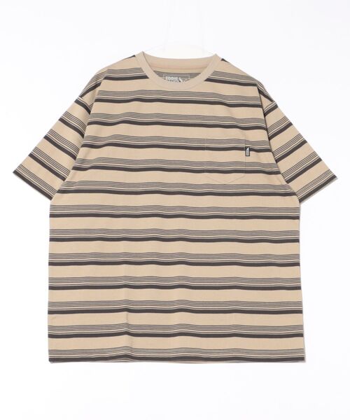 Eddie Bauer（エディーバウアー）の「ランダムボーダー 半袖 Tシャツ（Tシャツ/カットソー・メンズ・ブラック系/ベージュ系/カーキ系・M/XXL/XL/L）」の18枚目の写真