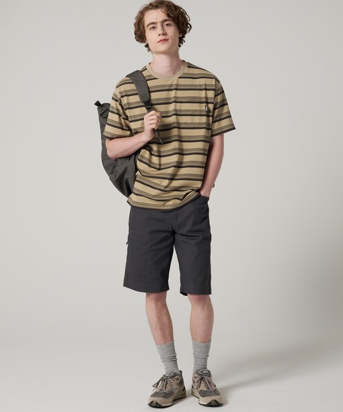 Eddie Bauer（エディーバウアー）の「ランダムボーダー 半袖 Tシャツ（Tシャツ/カットソー・メンズ・ブラック系/ベージュ系/カーキ系・M/XXL/XL/L）」の5枚目の写真