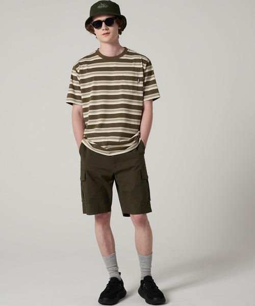 Eddie Bauer（エディーバウアー）の「ランダムボーダー 半袖 Tシャツ（Tシャツ/カットソー・メンズ・ブラック系/ベージュ系/カーキ系・M/XXL/XL/L）」の6枚目の写真