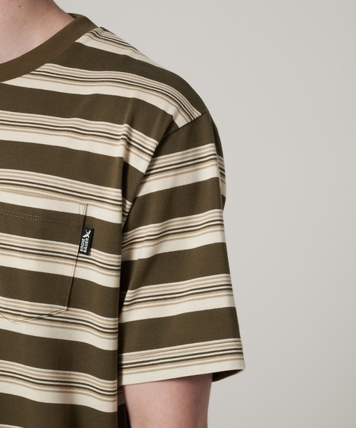 Eddie Bauer（エディーバウアー）の「ランダムボーダー 半袖 Tシャツ（Tシャツ/カットソー・メンズ・ブラック系/ベージュ系/カーキ系・M/XXL/XL/L）」の15枚目の写真