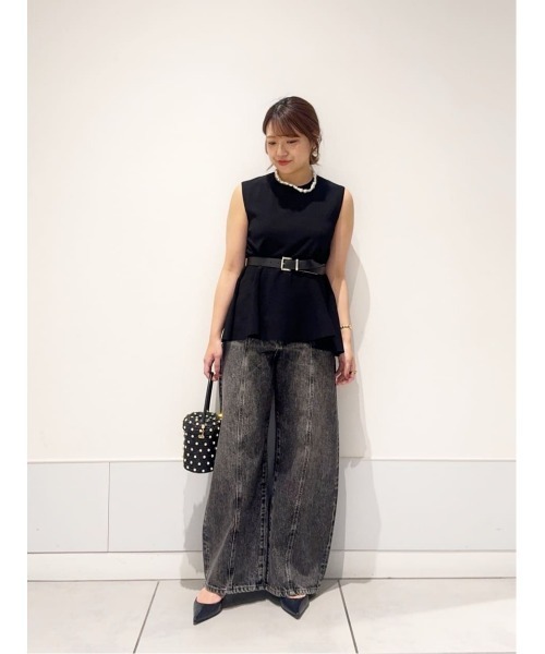 LOULOU WILLOUGHBY(ルルウィルビー)の「【LOULOU WILLOUGHBY】ティアードプルオーバー(ニット/セーター・レディース・サックスブルー/ブラック/ホワイト・2)」の6枚目の写真