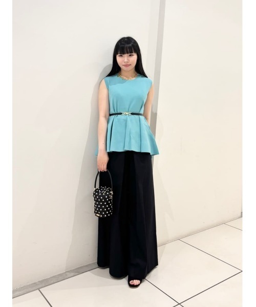 LOULOU WILLOUGHBY(ルルウィルビー)の「【LOULOU WILLOUGHBY】ティアードプルオーバー(ニット/セーター・レディース・サックスブルー/ブラック/ホワイト・2)」の4枚目の写真