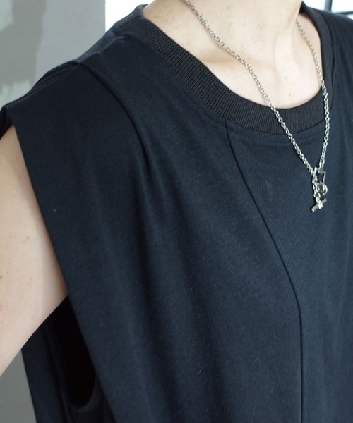 CORNERS by KR（コーナーズバイケーアール）の「【CORNERS by KR】タックロングワンピース（ワンピース・レディース・カーキ/ブラウン/ブラック・L/M）」の9枚目の写真