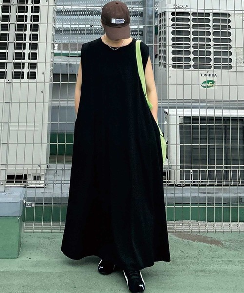 CORNERS by KR（コーナーズバイケーアール）の「【CORNERS by KR】タックロングワンピース（ワンピース・レディース・カーキ/ブラウン/ブラック・L/M）」の20枚目の写真