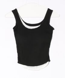 Revo. | 【カップ付き】レイヤード風 ブラトップ タンクトップ(タンクトップ)