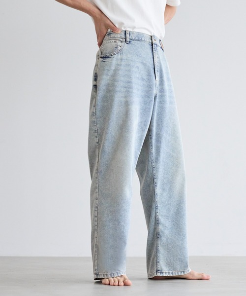 coca（coca）（コカ）の「ワイドデニムパンツ（デニムパンツ・メンズ・ブルー/ネイビー・XL/L/M）」の7枚目の写真