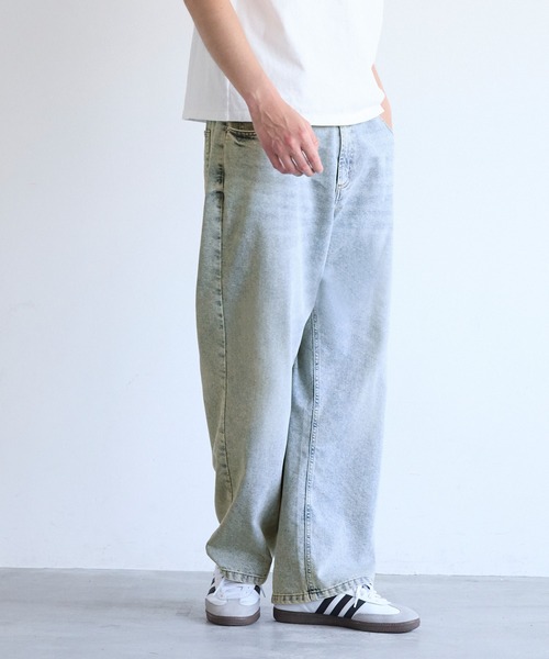 coca（coca）（コカ）の「ワイドデニムパンツ（デニムパンツ・メンズ・ブルー/ネイビー・XL/L/M）」の9枚目の写真