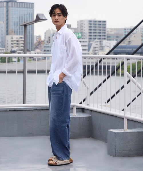 coca（coca）（コカ）の「ワイドデニムパンツ（デニムパンツ・メンズ・ブルー/ネイビー・XL/L/M）」の15枚目の写真