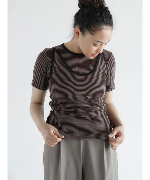 FIKA.(フィーカ)の「Prib Cami Tank(キャミソール・レディース・グレー系/エンジ/ブラウン・FREE)」の19枚目の写真
