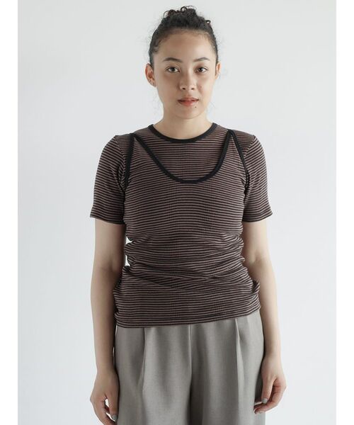 FIKA.(フィーカ)の「Prib Cami Tank(キャミソール・レディース・グレー系/エンジ/ブラウン・FREE)」の3枚目の写真