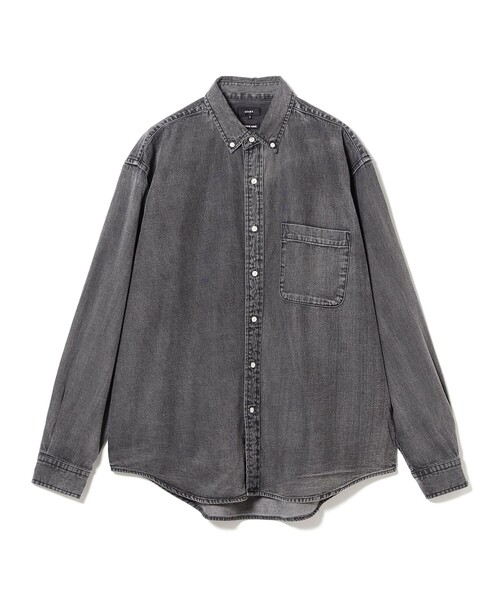 BEAMS(ビームス)の「デニム ボタンダウンシャツ(シャツ/ブラウス・メンズ・ブラック/インディゴブルー・S/M/L/XL)」の7枚目の写真