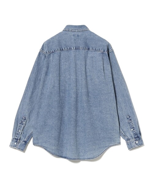 BEAMS(ビームス)の「デニム ボタンダウンシャツ(シャツ/ブラウス・メンズ・ブラック/インディゴブルー・S/M/L/XL)」の13枚目の写真