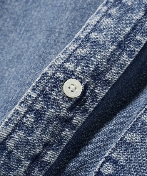 BEAMS(ビームス)の「デニム ボタンダウンシャツ(シャツ/ブラウス・メンズ・ブラック/インディゴブルー・S/M/L/XL)」の14枚目の写真