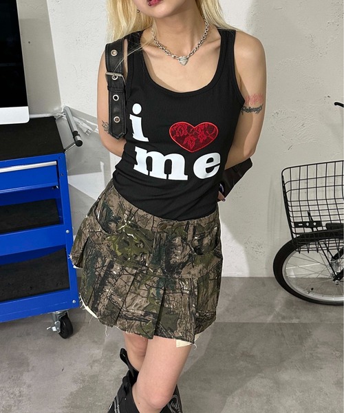 セール】アイラブ レースタンクトップ（タンクトップ）｜sedacle girl