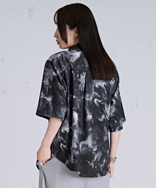 Ellno Loset(エルノロゼット)の「チェーンネクタイセットGALAXYシャツ(シャツ/ブラウス・メンズ・オフホワイト/パープル系その他/ブラック系その他・MEDIUM/SMALL/LARGE)」の15枚目の写真
