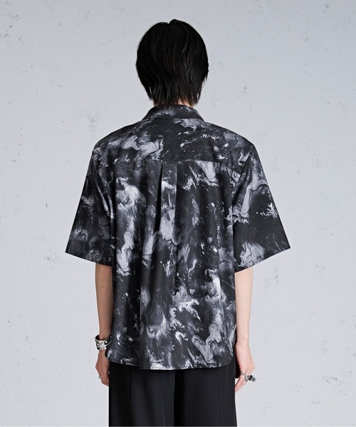 Ellno Loset(エルノロゼット)の「チェーンネクタイセットGALAXYシャツ(シャツ/ブラウス・メンズ・オフホワイト/パープル系その他/ブラック系その他・MEDIUM/SMALL/LARGE)」の20枚目の写真