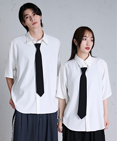 チェーンネクタイセットGALAXYシャツ（シャツ/ブラウス）｜Ellno Loset