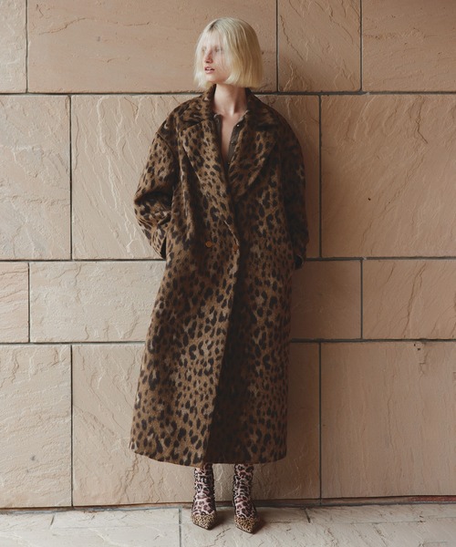 361y* 23区 ダブルクロスベロア Vカラーコート 361y* 23区 ダブルクロス