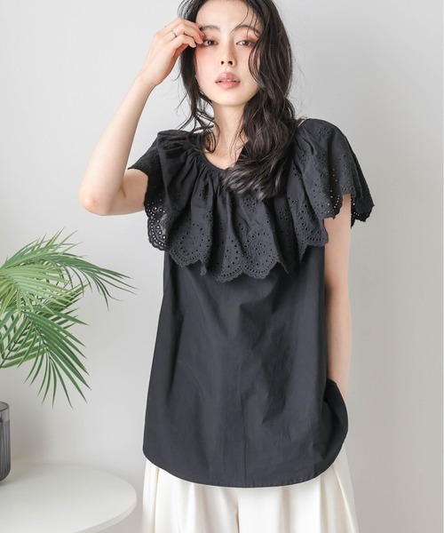 【Pheeta.】カットワークブラウス SUGAR BISKET tシャツ カットワークレースブラウス レディース