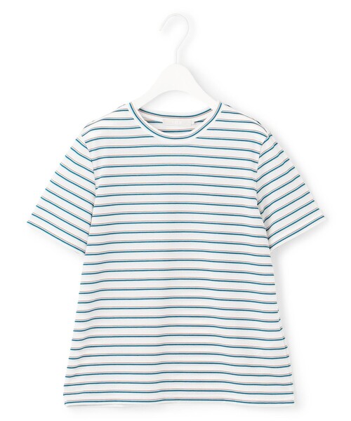 ICB（アイシービー）の「シアーマルチボーダー カットソー（Tシャツ/カットソー・レディース・サックスブルー系6/アイボリー系6・SMALL/MEDIUM/X-SMALL）」の11枚目の写真