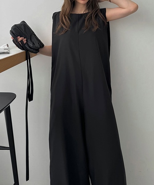 セール】square line wide all-in-one（つなぎ/オールインワン