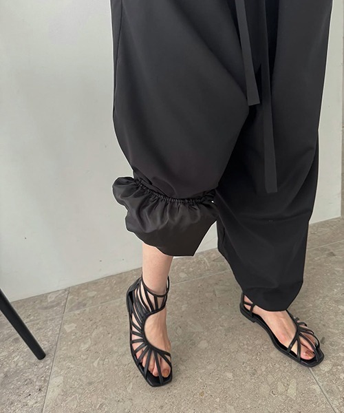 セール】square line wide all-in-one（つなぎ/オールインワン