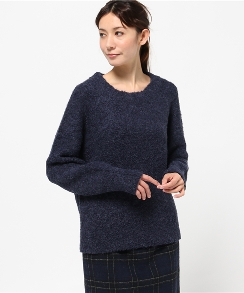 RIVE DROITE（リヴドロワ）の「ループヤーンニット（ニット/セーター・レディース・ネイビー/チャコールグレー・FREE）」の10枚目の写真