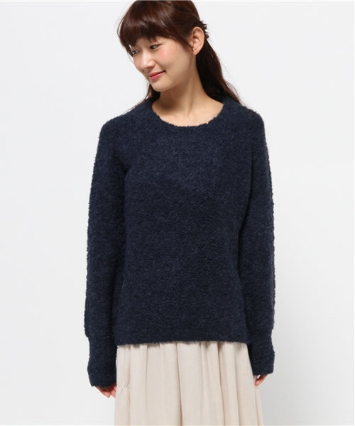 RIVE DROITE（リヴドロワ）の「ループヤーンニット（ニット/セーター・レディース・ネイビー/チャコールグレー・FREE）」の3枚目の写真