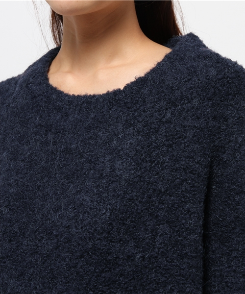 RIVE DROITE（リヴドロワ）の「ループヤーンニット（ニット/セーター・レディース・ネイビー/チャコールグレー・FREE）」の6枚目の写真